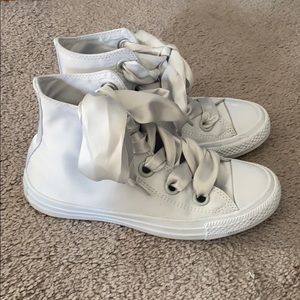 Satin High Top Converse